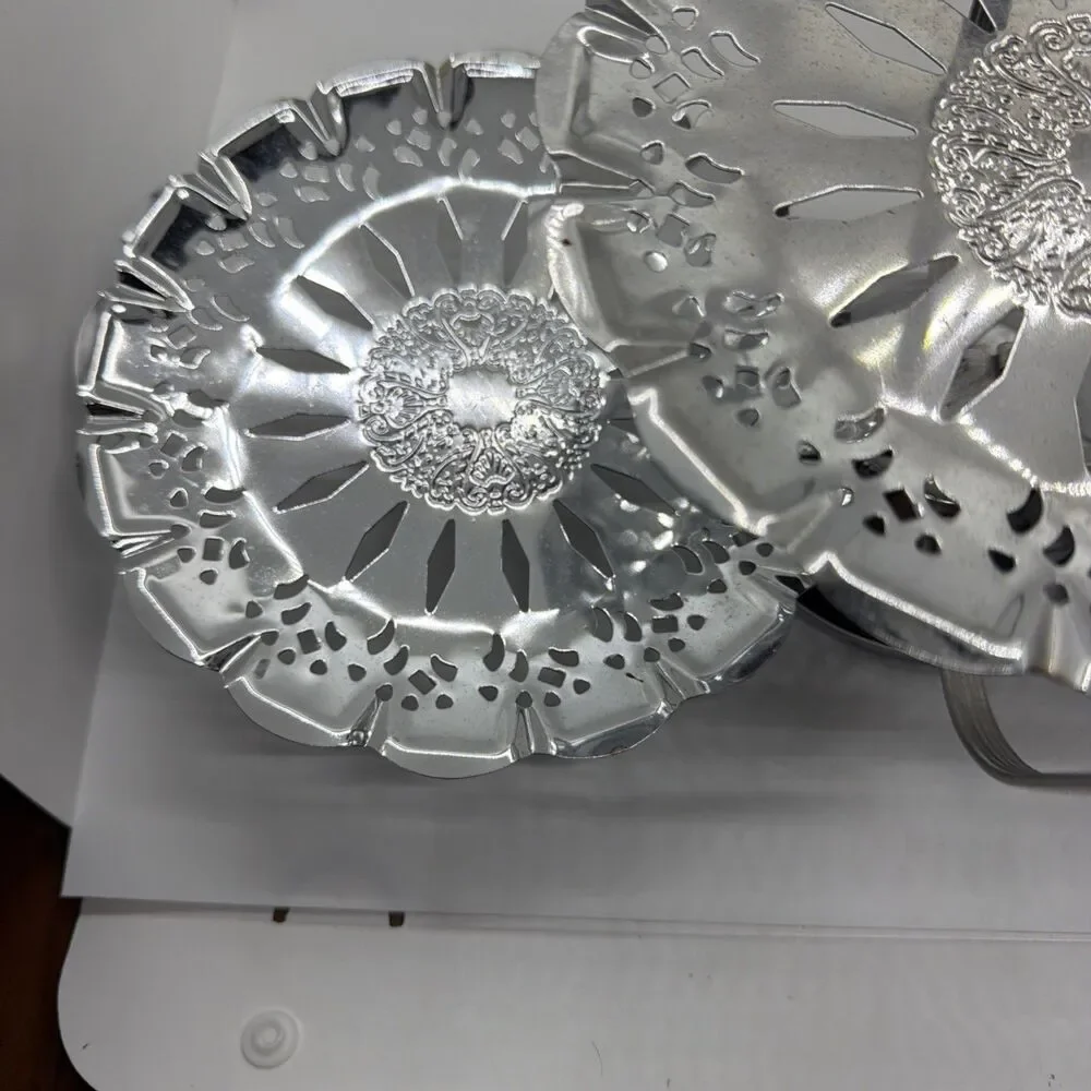 Vintage Chrome 3-Tier Folding Serving Tray Made in Hong Kong Retro Decor